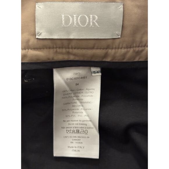 DIOR HOMME⚡️New Season $1,300 size 54 IT olive brown gabardine cargo tech pants - Picture 5 of 7